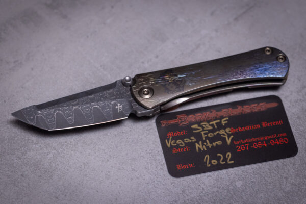Borka Custom SBTF 1 of 1 Cosmic Vegas Forge Damascus