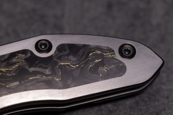 Borka Custom Stitch Star Grind Carbon Fiber Peso Gold Inlay - Image 3