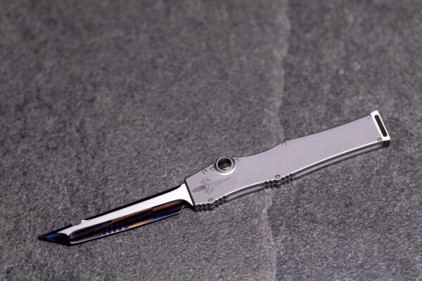 Marfione Custom Halo III Mini Blued Mosaic Damascus - Image 6