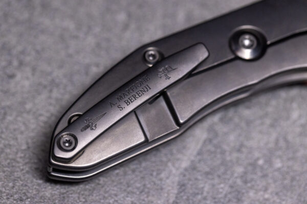 Borka Custom Stitch Star Grind Carbon Fiber Peso Gold Inlay - Image 5